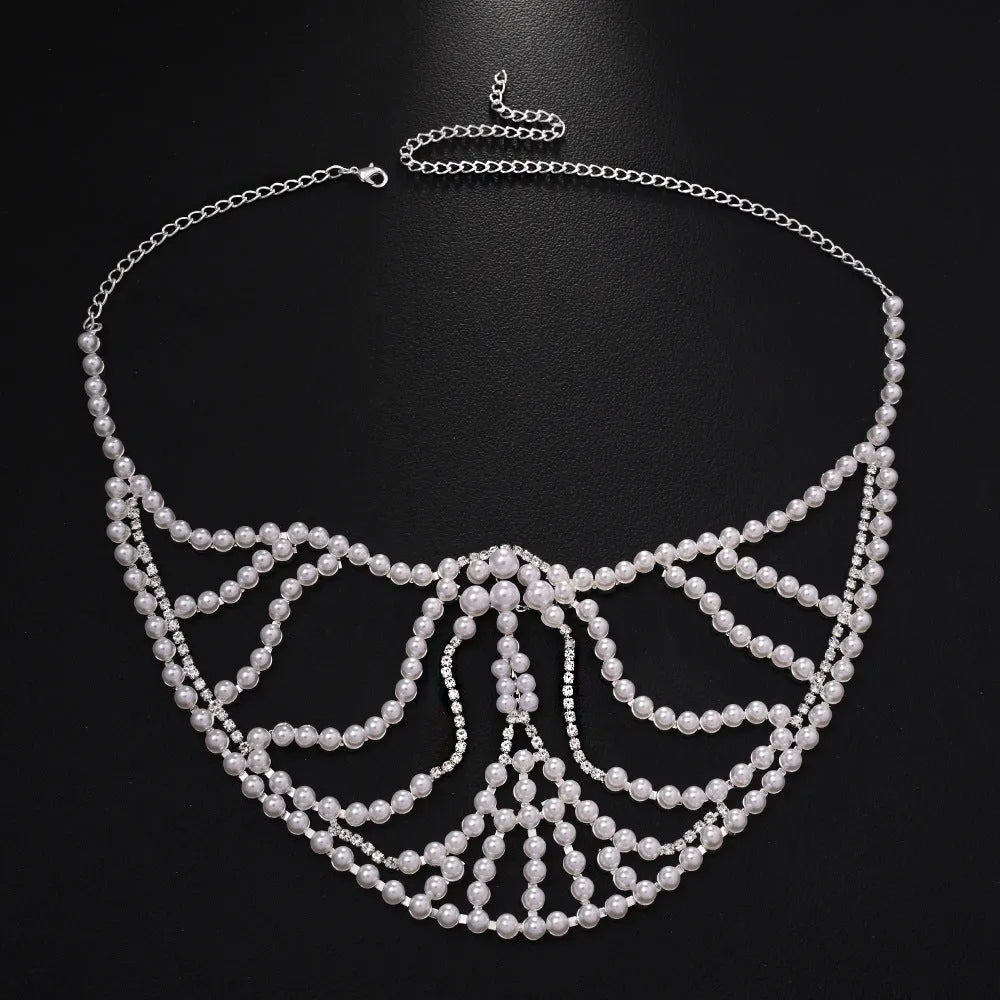 Geometric alloy face mask with rhinestone decoration in silver or gold finish