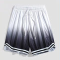 Men's loose gradient cropped jogger pants in pink, grey, black and white colours