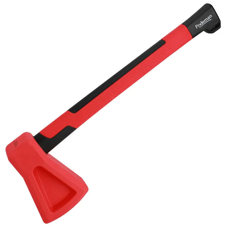 Red plastic fitness axe muscle trainer equipment for home workouts and core training