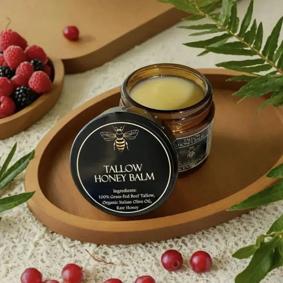 57g honey butter facial moisturising cream jar suitable for all skin types with citrus, lavender or no fragrance options