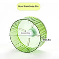 Plastic parrot running wheel toy in transparent colour showing rotating treadmill mechanism