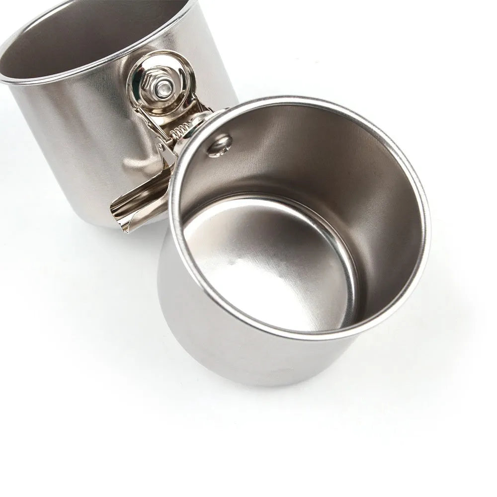 Stainless steel outdoor birdcage feeder with food container in natural colour
