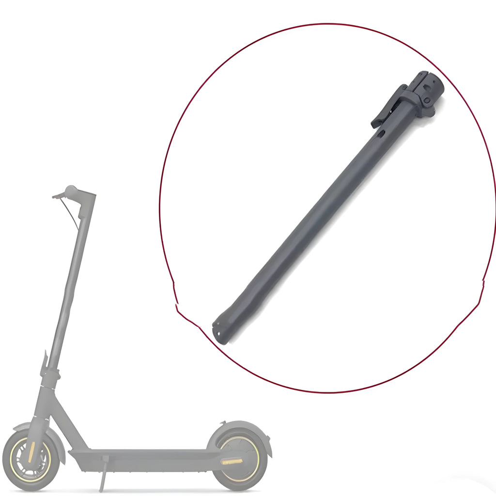 Black folding upright pole replacement part for Nanbo No. 9 electric scooter.