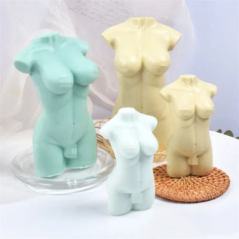 Geometric silicone mould for body therapy aromatherapy plasters with small and large sections