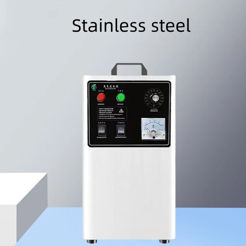 Fruit and vegetable ozone generator machine in stainless steel or white housing with 20g/h output