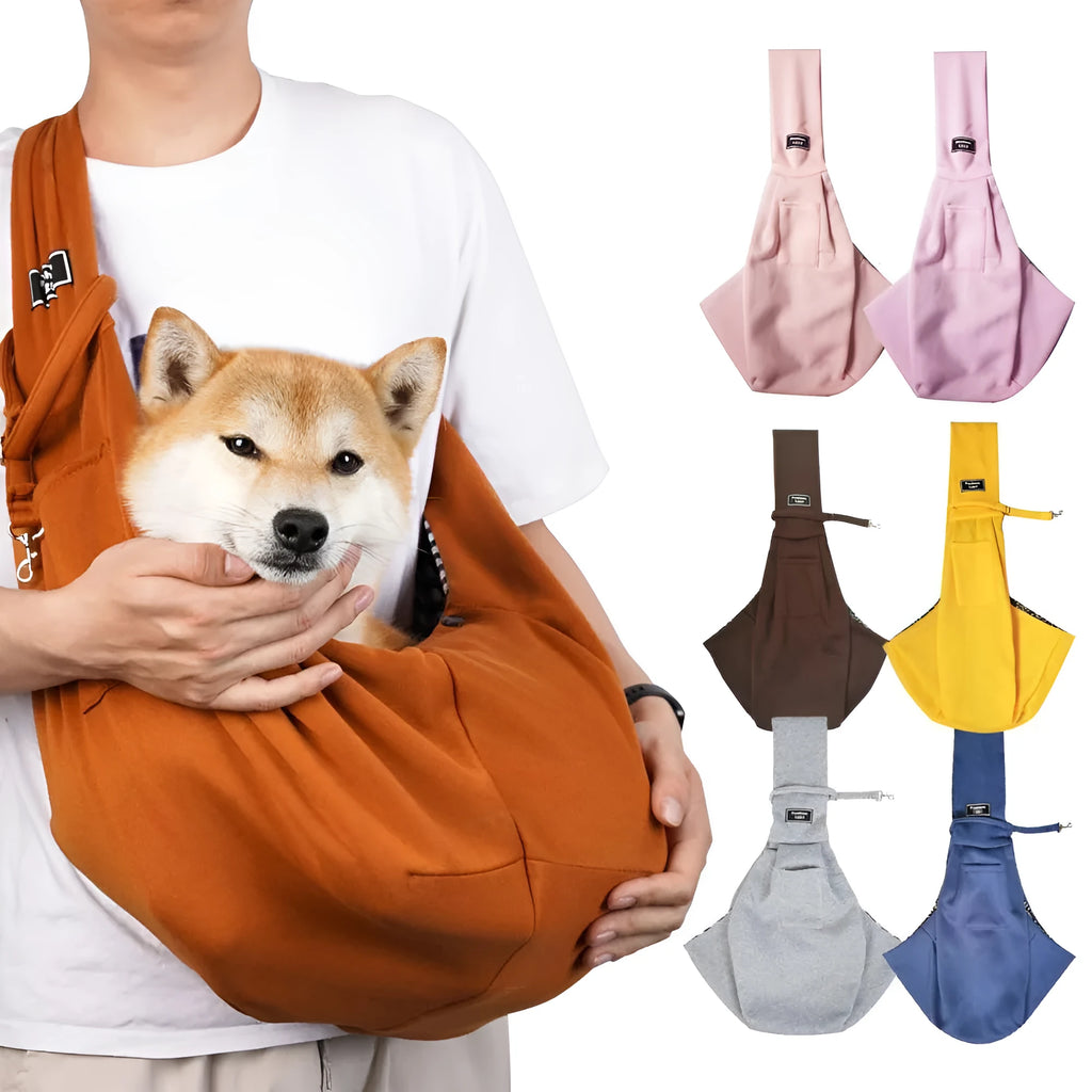 Folding cat messenger backpack in a large capacity breathable design for pet transport.
