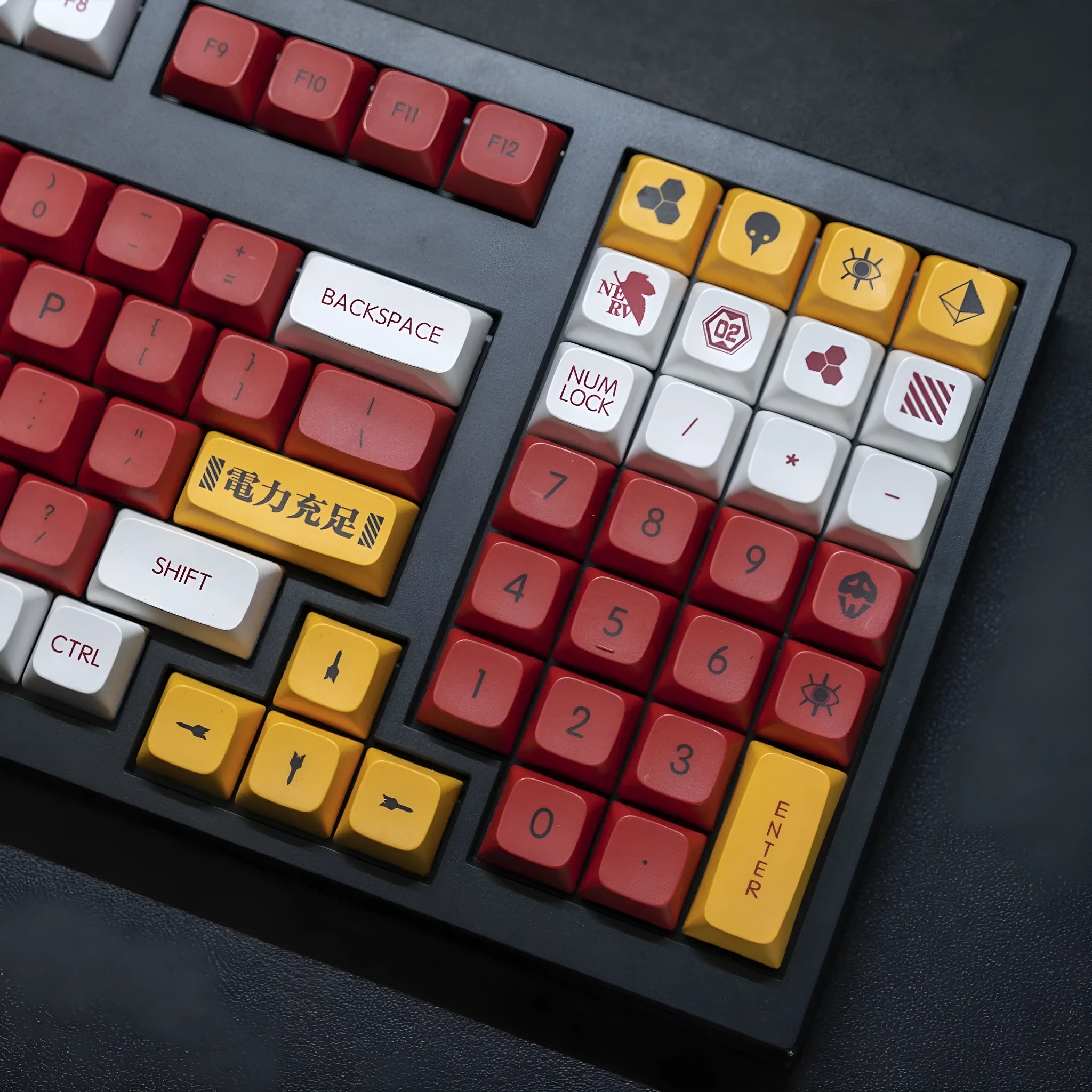 138 PBT sublimation key caps with boy and girl colour matching design for mechanical keyboards