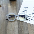 Retro round frame glasses with anti blue light lenses in multiple colour options