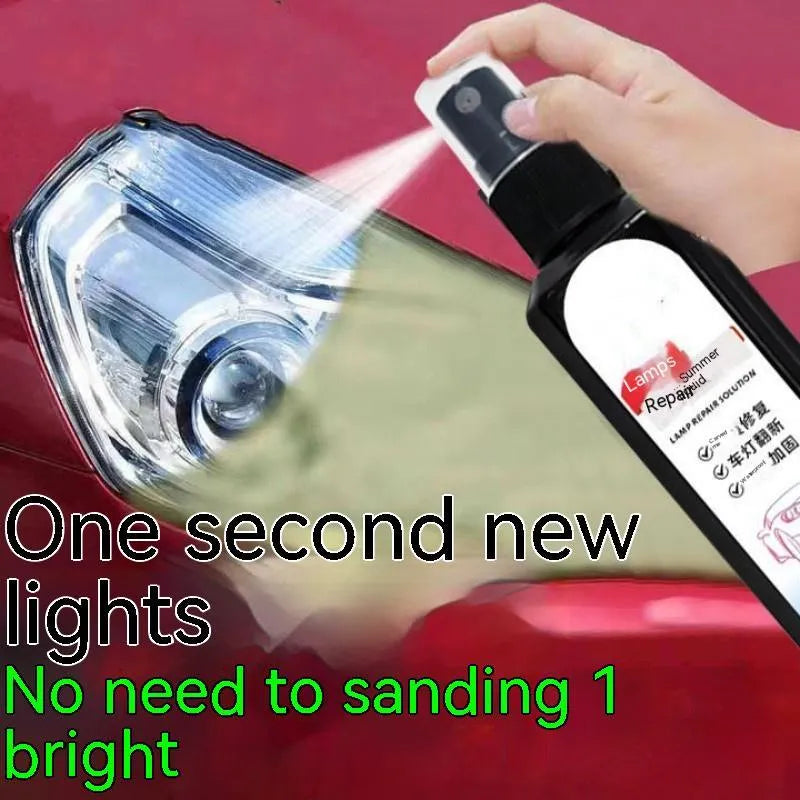 100 ml bottle of car headlight restoration liquid for cloudy lens repair treatment
