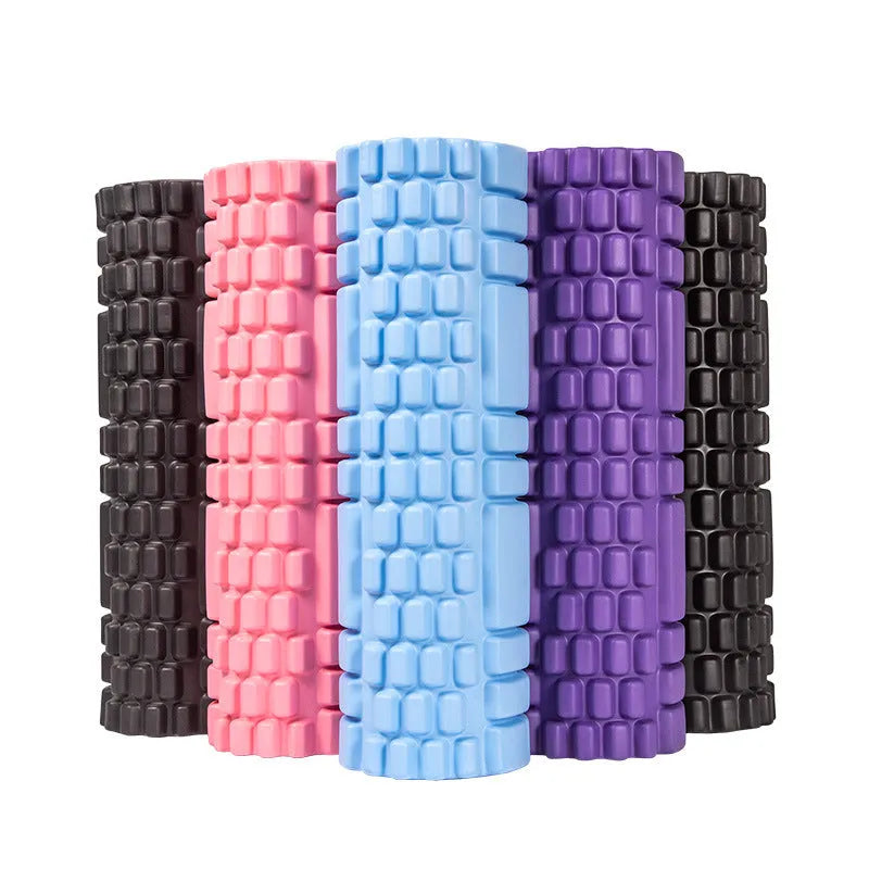 EVA foam roller in choice of colours including black, grey, pink, sky blue and light purple
