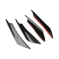 Carbon fibre pattern automotive bumper blade kit with four ABS plastic air knives