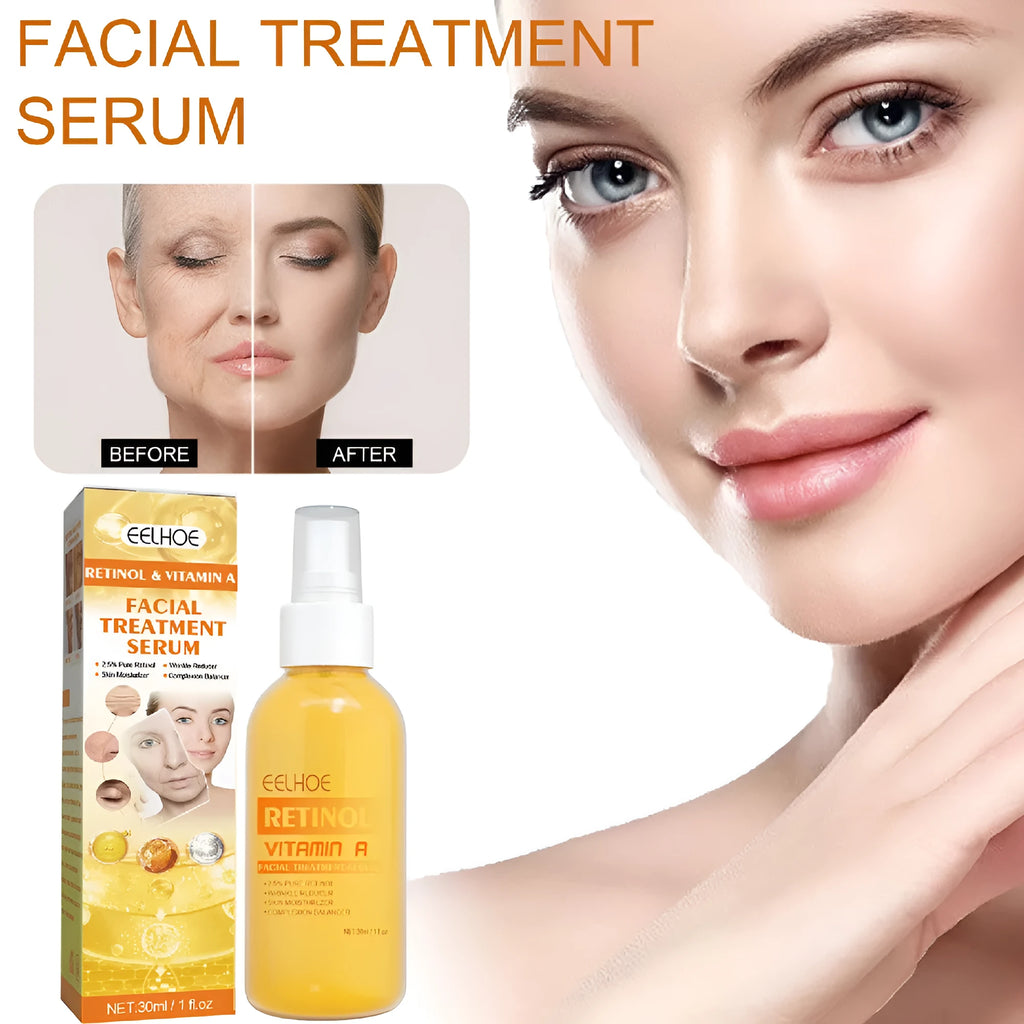 Retinol anti-wrinkle essence spray 30ml in boxed packaging for facial skincare