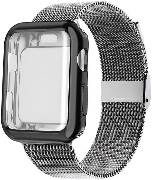 Apple Watch magnetic Milan metal band in multiple colours with magnetic clasp and included watch case