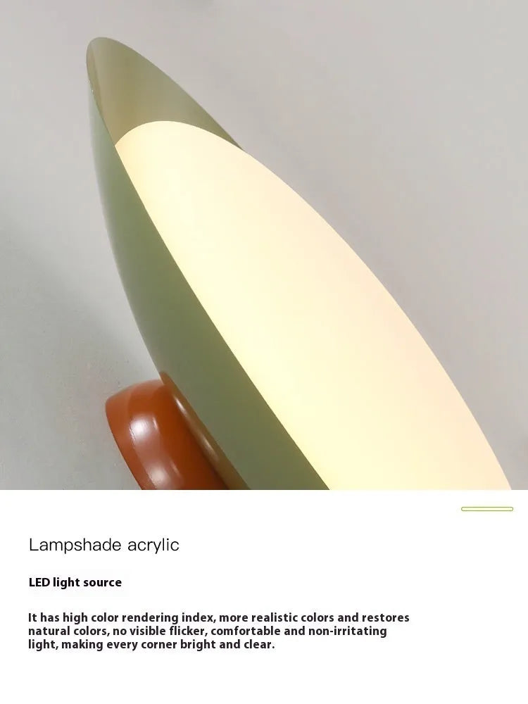 Modern minimalist flying saucer ceiling lamp with cream style design in various colours