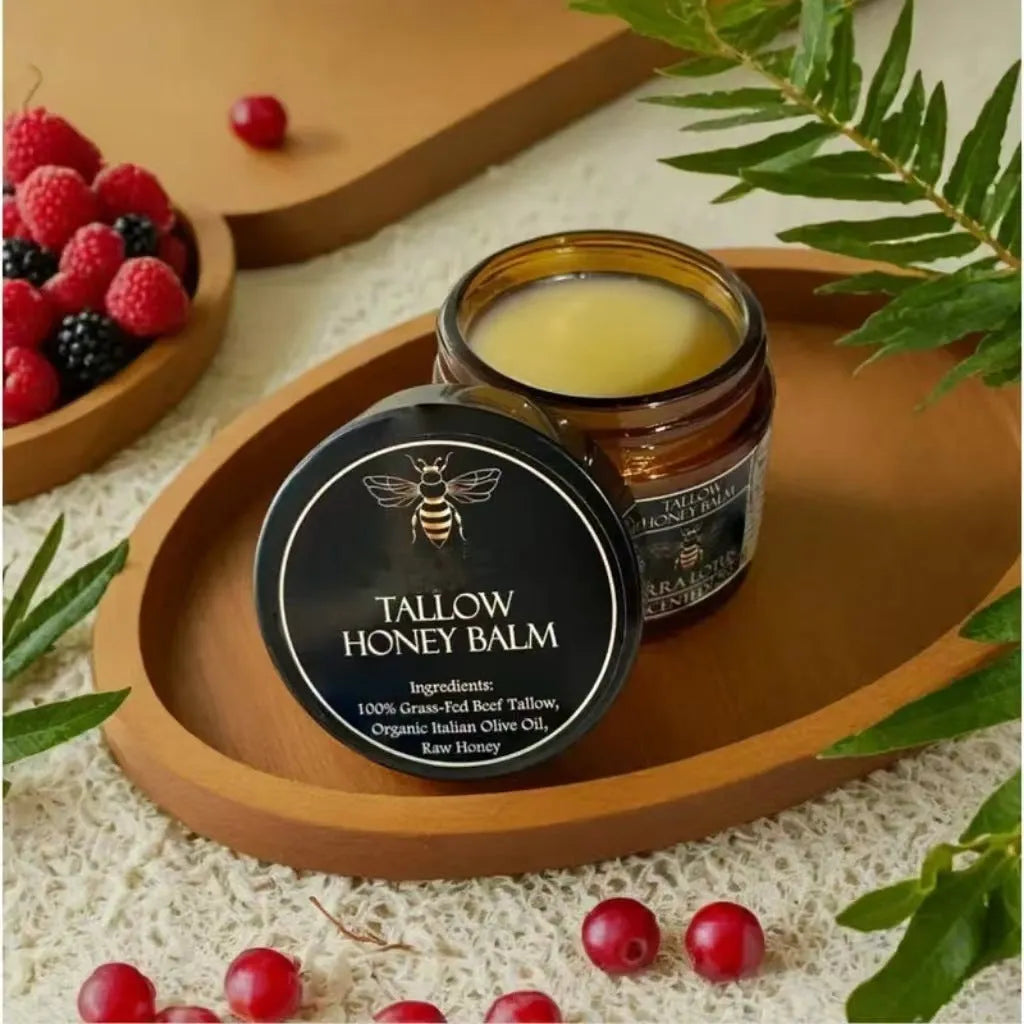 57g honey butter facial moisturising cream jar suitable for all skin types with citrus, lavender or no fragrance options