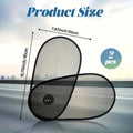 Breathable stretchy car window shade with suction cups for baby sun protection