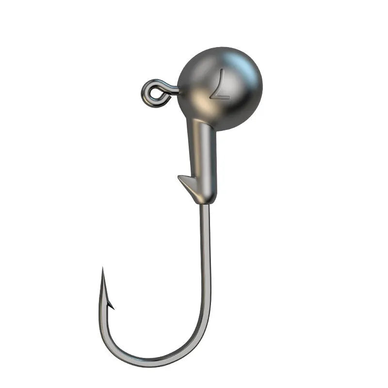 50 piece enhanced jig hook fishing gear pack with reinforced steel construction and primary colour design