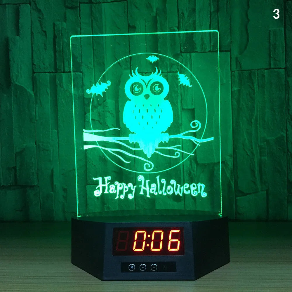 3D dolphin-shaped wireless LED table lamp with remote control on wooden surface