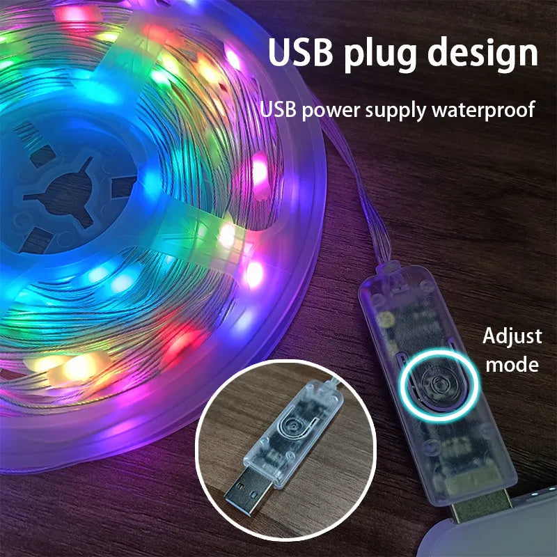 10-metre multi-colour LED light string with 100 bulbs for outdoor festival and party decoration