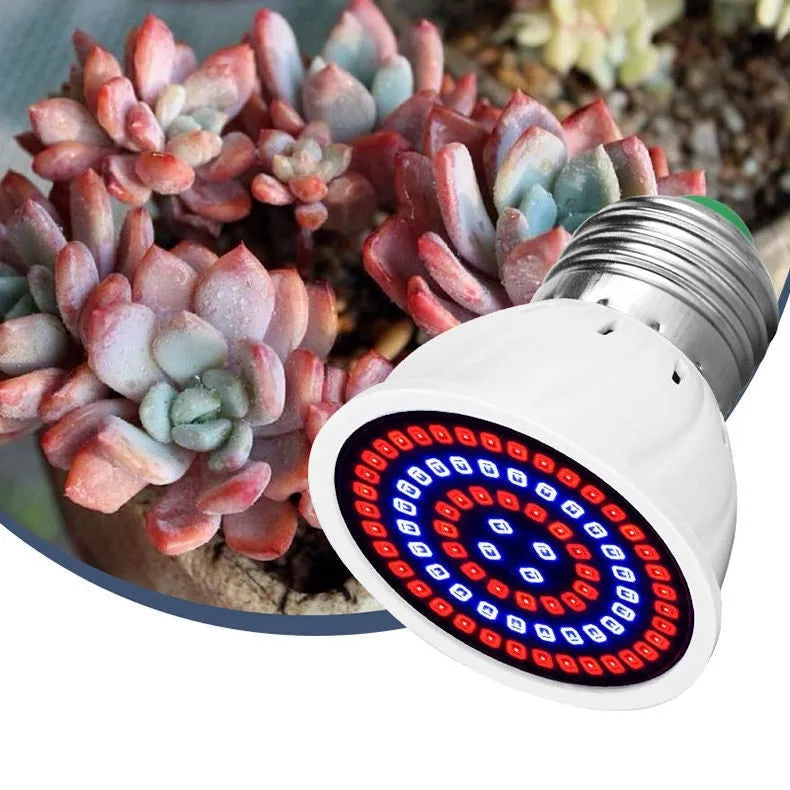 White LED plant growth lamp with 80 beads for indoor plant cultivation
