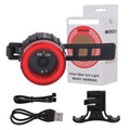 Black aluminium alloy intelligent induction brake taillight with seat tube mounting bracket