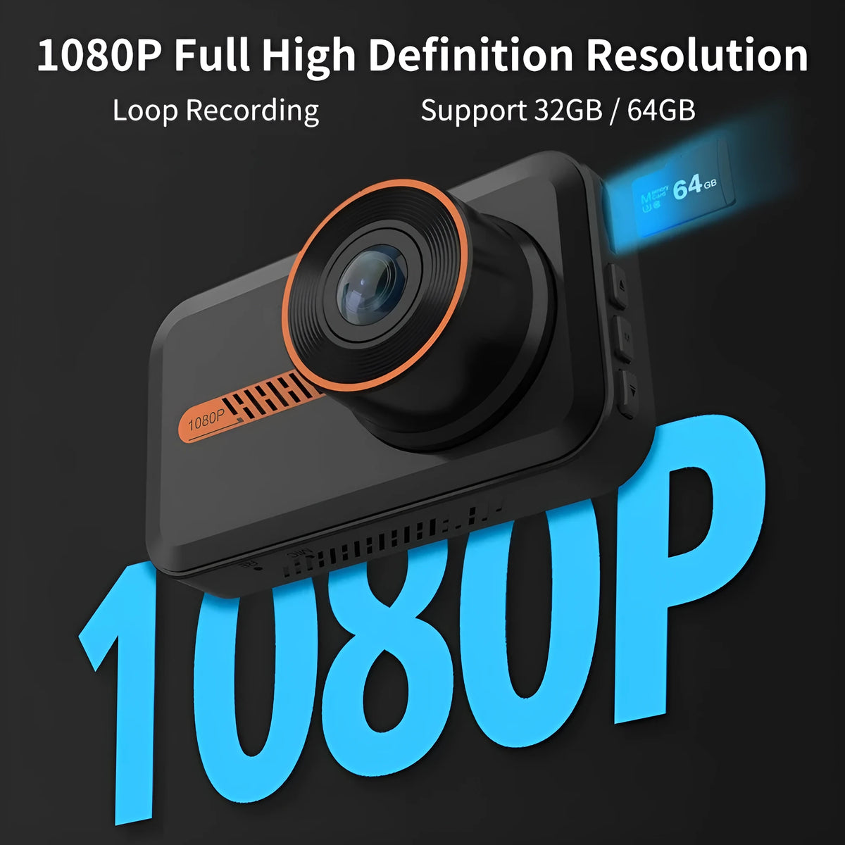 ThiEYE dual car dash camera system with front unit, rear camera, suction mount, and cables