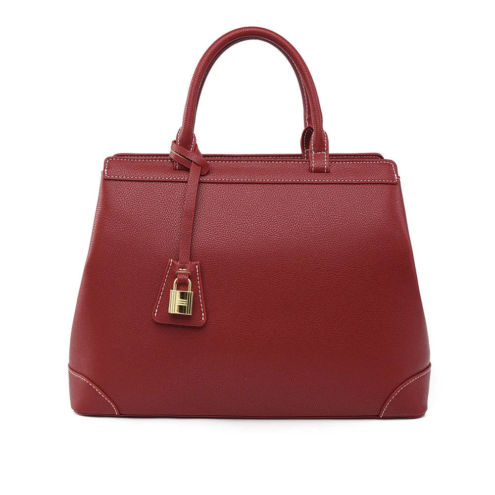 Women's PU vertical square shoulder bag with single strap, zip compartment, phone pocket and ID pocket in black