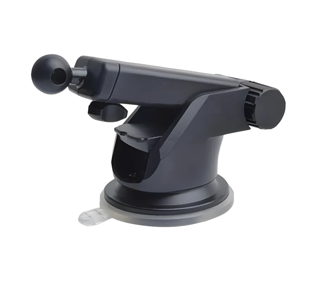 Universal telescopic long rod car navigation and phone bracket made from black ABS plastic