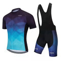 Cycling jersey and pants set for summer riding with moisture management properties