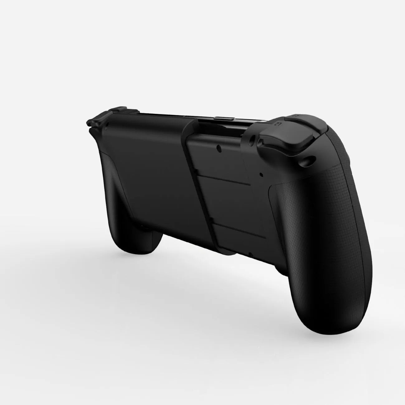 Bluetooth wireless game controller handle for mobile phones showing 17.5cm size and Type-C port