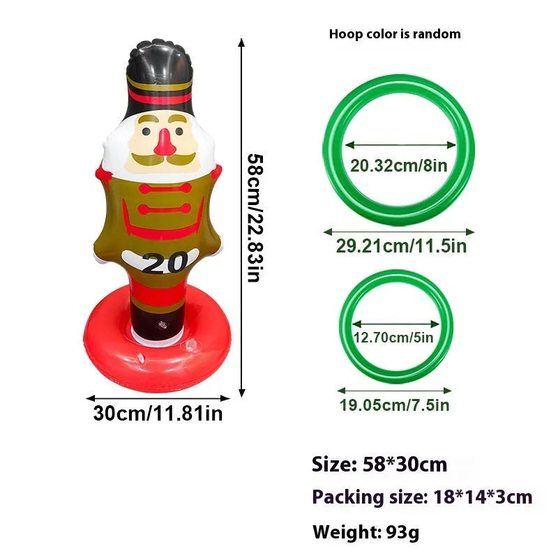 Assorted Halloween inflatable throwing toys including octopus, antlers, witch hat, and spider designs in various colours
