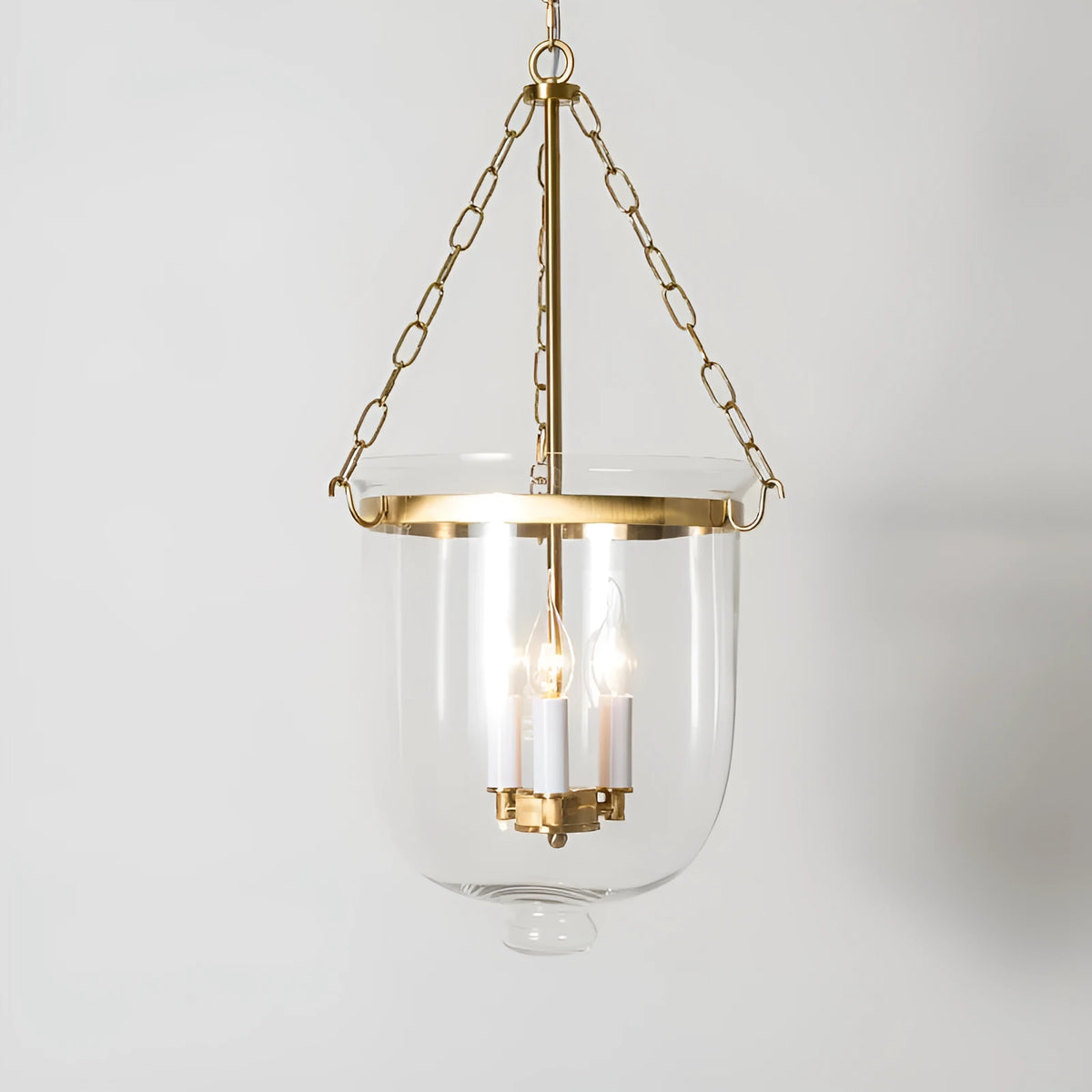 Glass chandelier with 3 heads in gold or black, American country style, sizes 24x33cm and 35x65cm, for dining tables