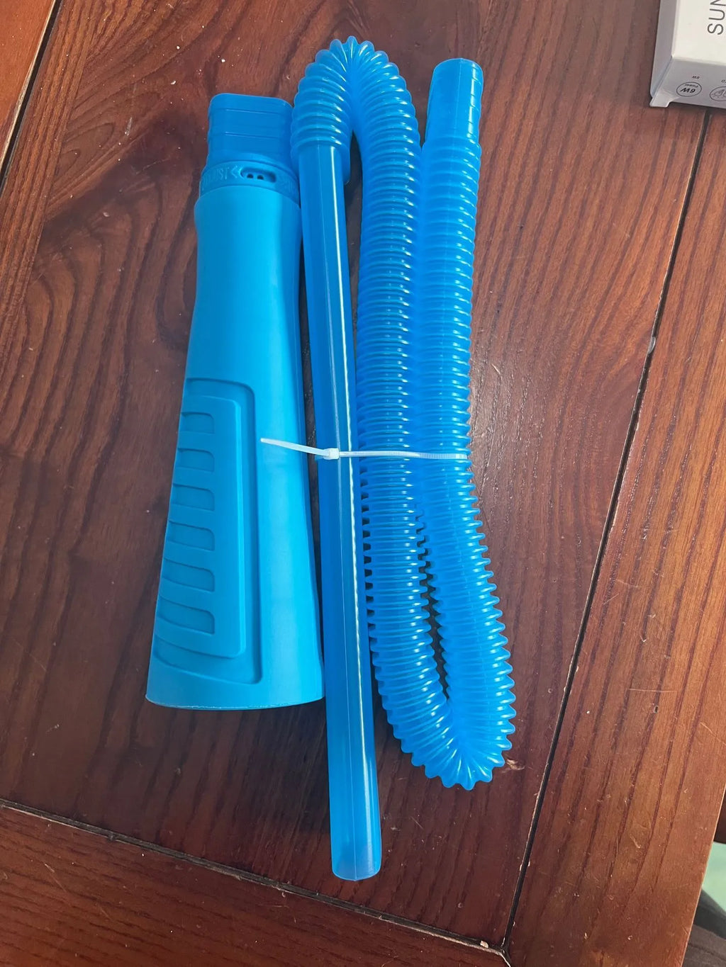 Blue suction pipe vacuum cleaner head with 114cm length for washing machine dust removal