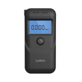 Black household alcohol tester with breath checking and height detection functions