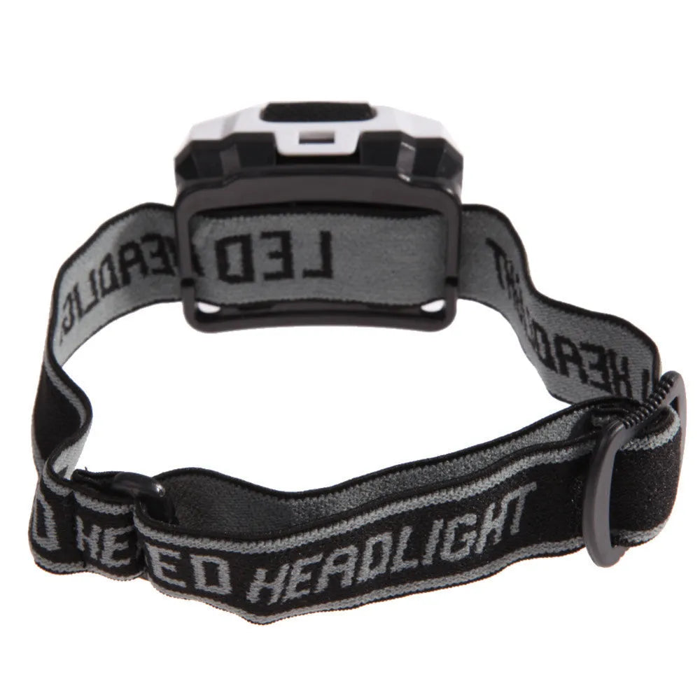 Cat Eye 2nd generation waterproof head torch in black, showing white and red LEDs on an adjustable headband.