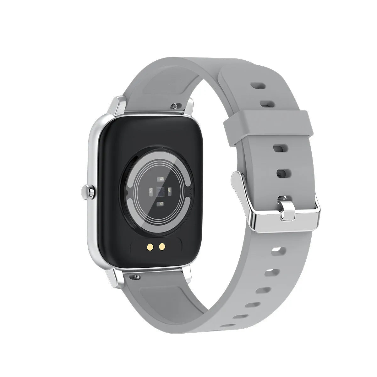 H80 black smartwatch with ECG and blood oxygen monitoring on a silicone strap