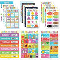 Calm corner poster set with 12 calm posters and puzzle style for classroom wall decoration