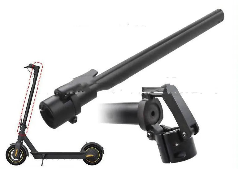 Black folding upright pole replacement part for Nanbo No. 9 electric scooter.