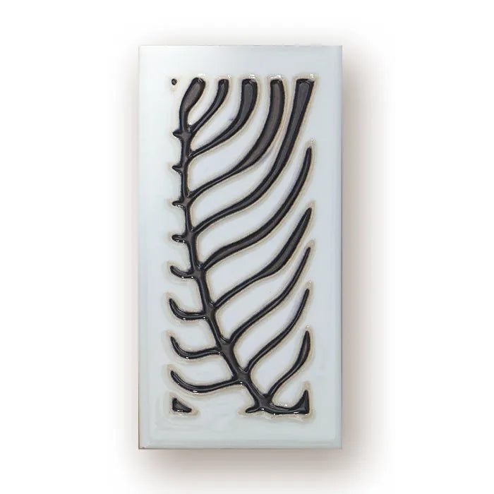 Handmade retro enamel art ceramic doorplate showing number design options on a 76mm by 152mm plate.