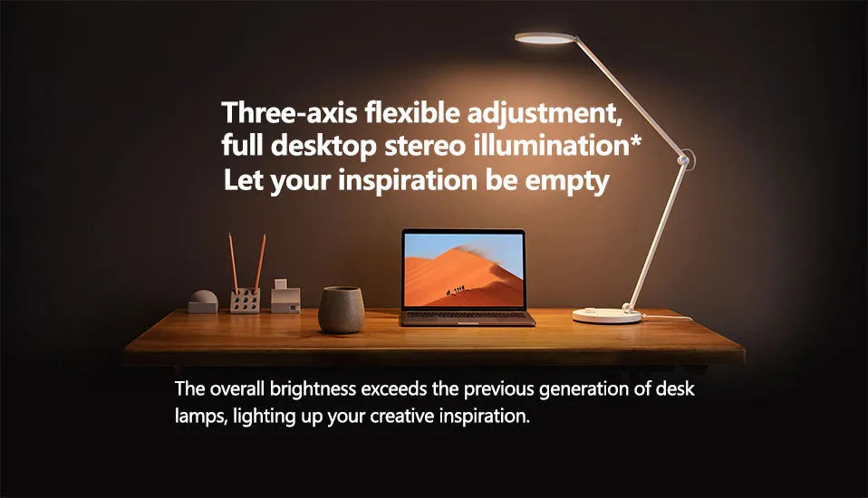 ProLED intelligent eye protection folding desk lamp with adjustable colour temperature and smart connectivity