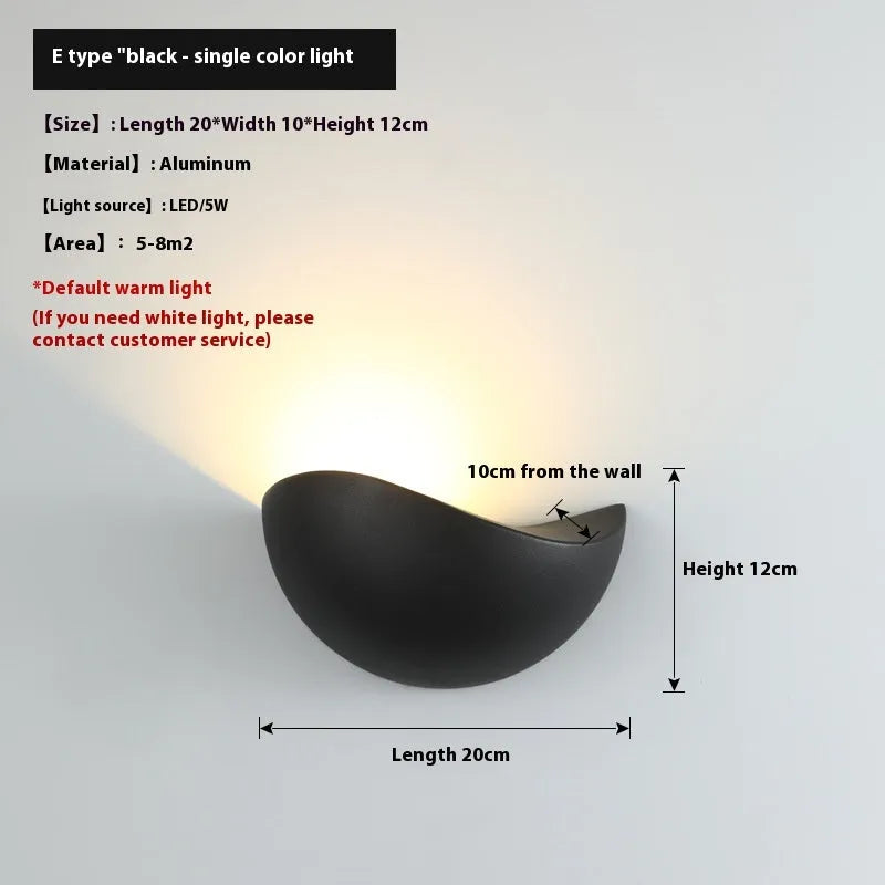 Black Bird's Nest finish courtyard LED lamp with aluminium alloy shell and IP65 waterproof rating.