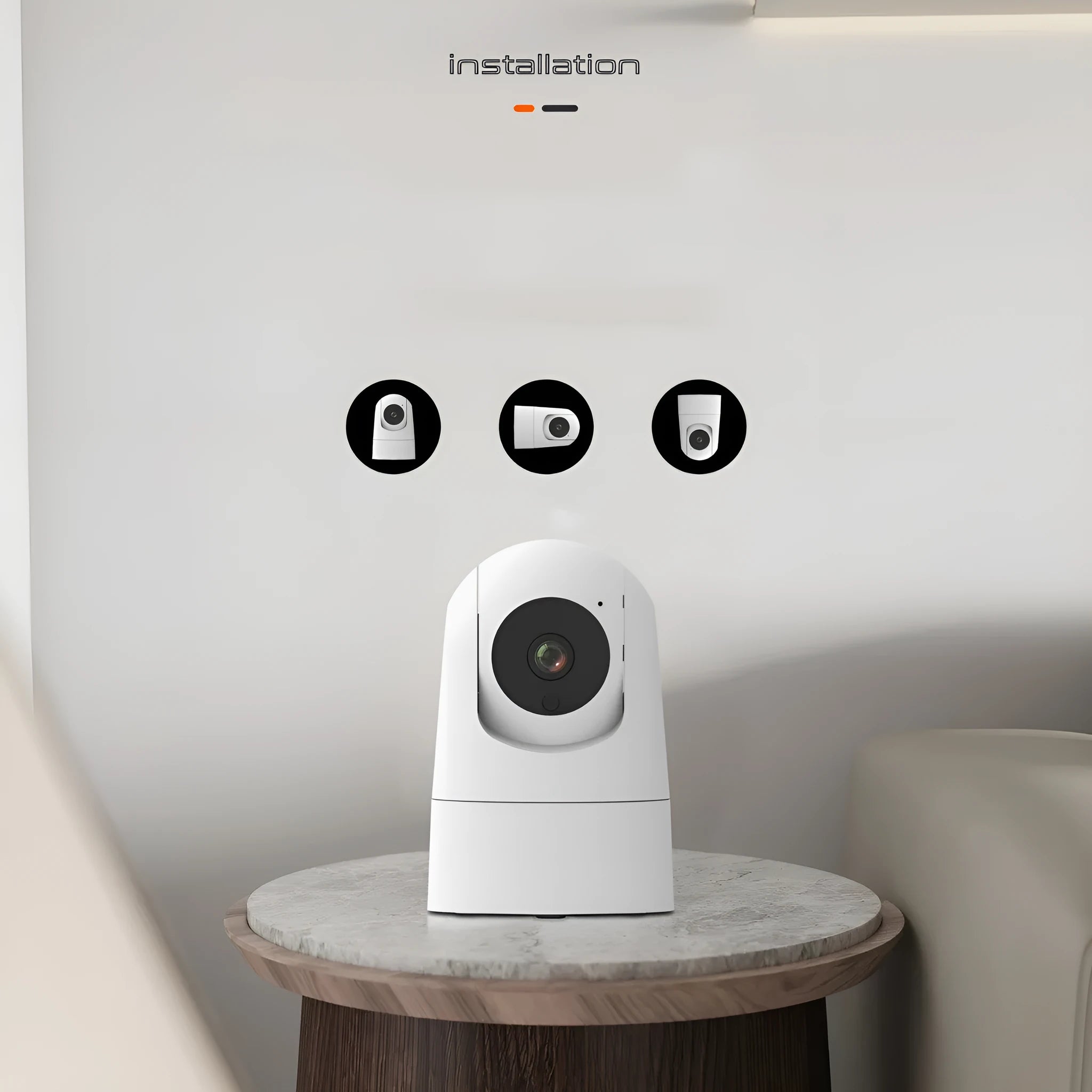 5G dual-band indoor shake head security camera with two-way voice communication