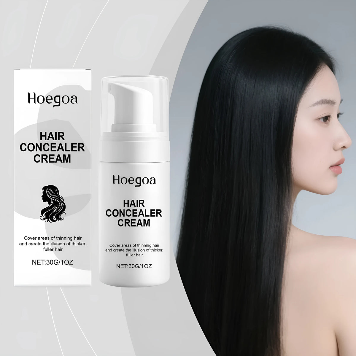 30g hair concealer tube, 3.1cm x 3.1cm x 12.1cm, hydrating scalp care product for soft strong hair