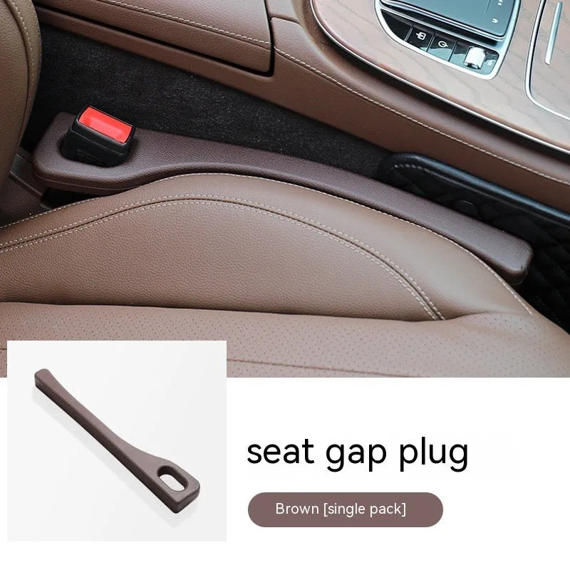 Polyurethane car seat gap filler strips in black, brown, red and beige colours