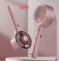 Ceramic white pet grooming brush with spray mist function and UV sterilisation light