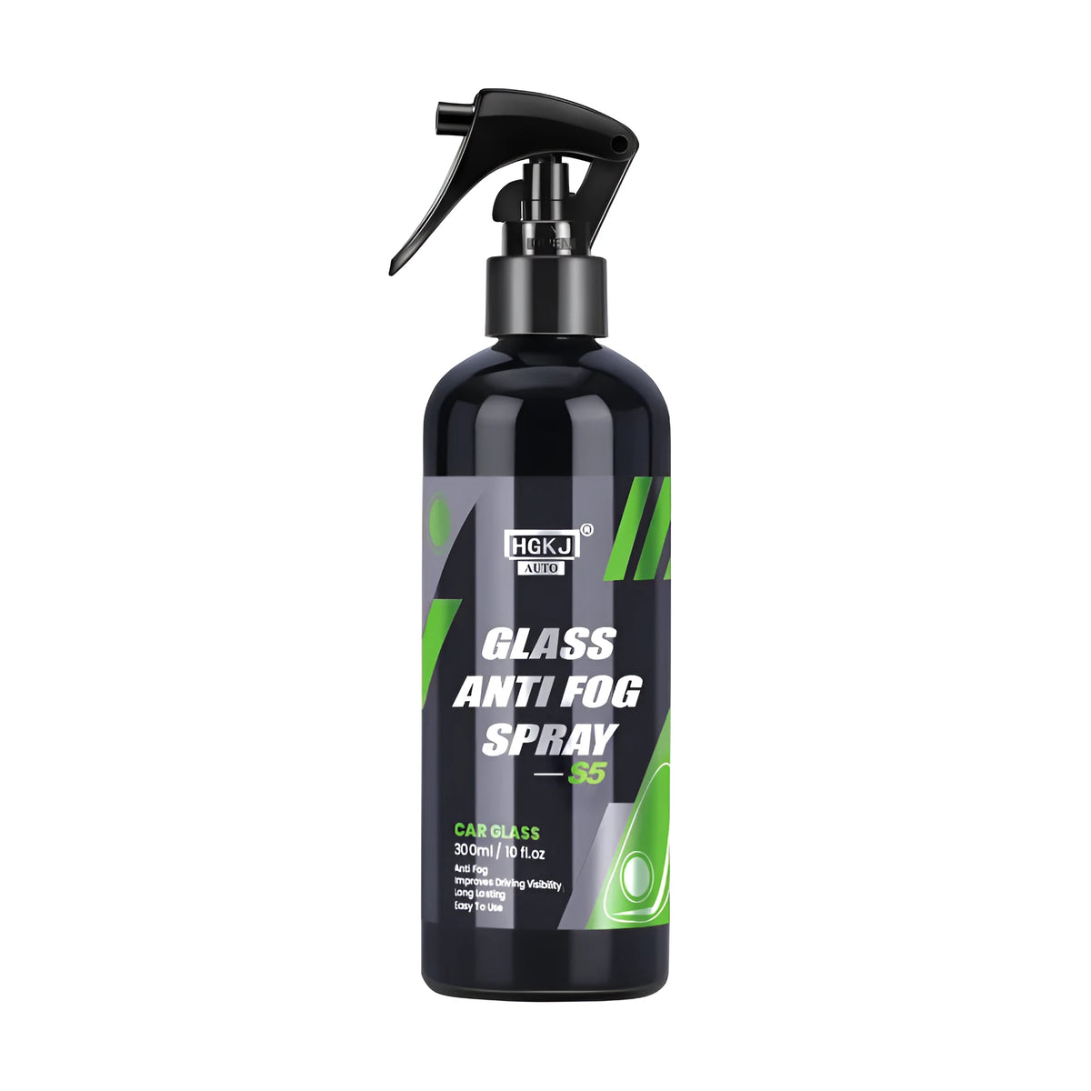 Car antifog spray bottle in 100ml, 50ml, and 30ml sizes for windscreen and mirror treatment.