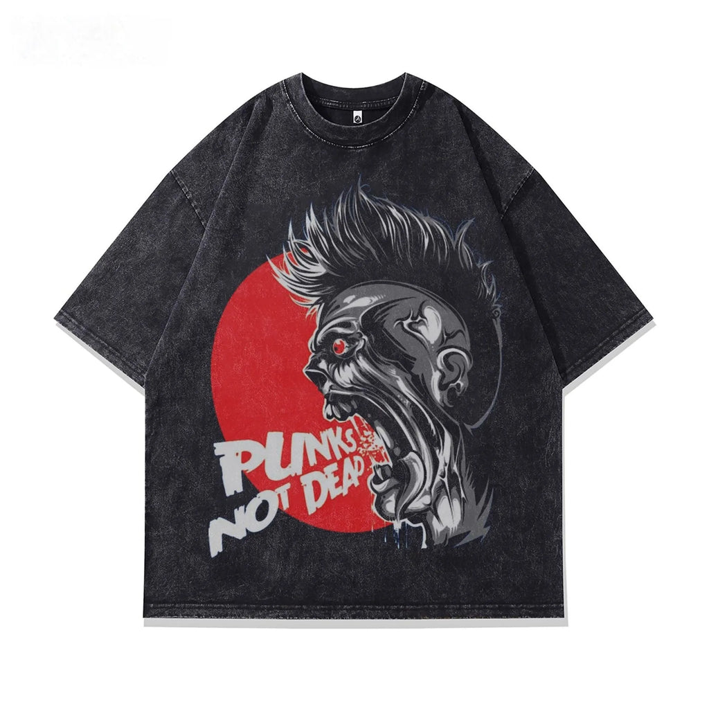 Men's short sleeve cotton t-shirt with printed character pattern in loose fit style