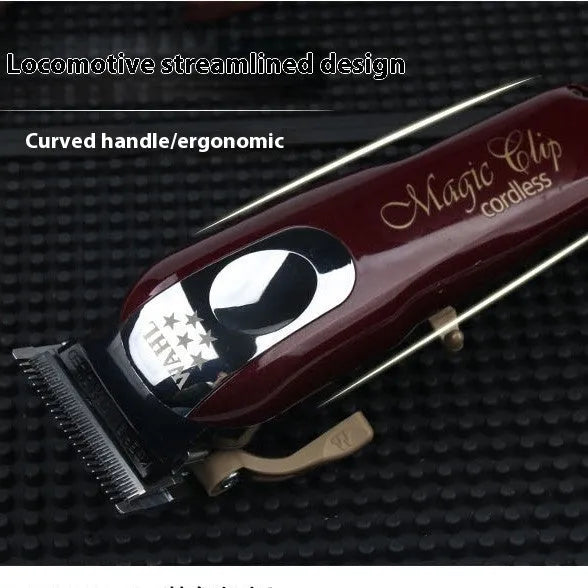 Hair clipper and charging stand with stainless steel cutter head for home use