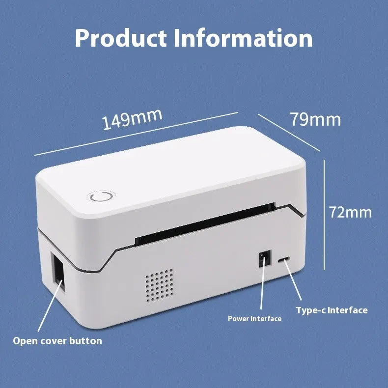 Thermal Express Single Electronic Surface Printer TDL401H with Bluetooth and USB connectivity