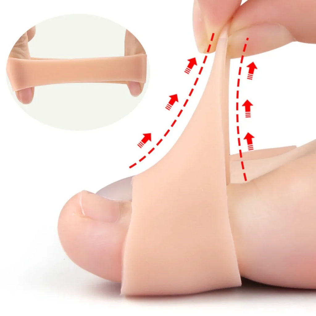 Soft SEBS high heel toe protectors in skin colour, transparent and white, S/L sizes, one pair